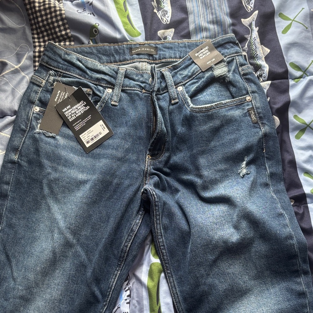 Silver Jeans Blue slim legged jeans, new, brevet worn